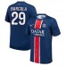 Paris Saint-Germain Bradley Barcola #29 Hjemmedrakt 2024-25 Korte ermer